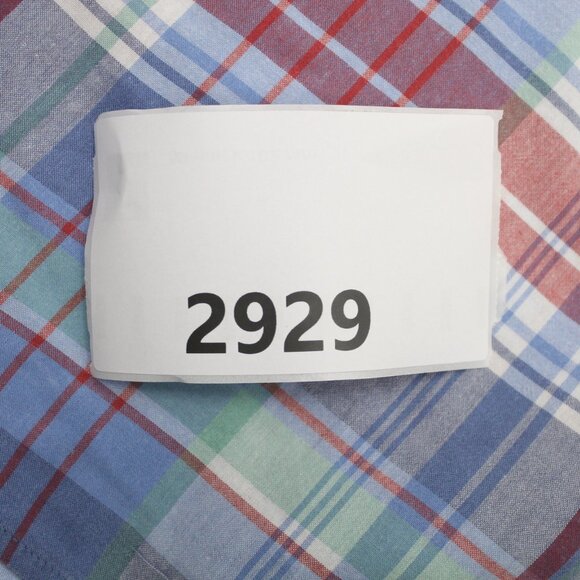 Brooks Brothers Regent Shirt Men Large Blue/Red Plaid Cotton Short Sleeve Button - Picture 12 of 12